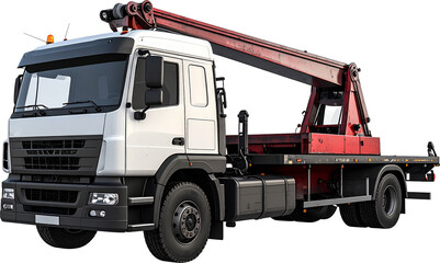 Fototapeta premium Tow Truck 3D PNG Transparent Background