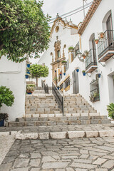 old town of Estepona, white village of Andalucían costa, Costa del Sol, Spain