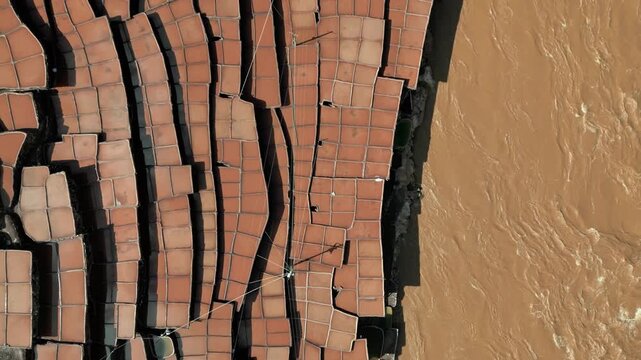 Aerial Video Collection of Traditional Salt-making Salt Wells in Mangkang Thousand-year-old Salt Fields, Tibet, China