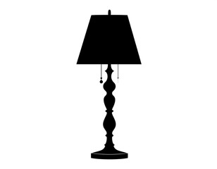 Silhouette of a decorative table lamp (1)