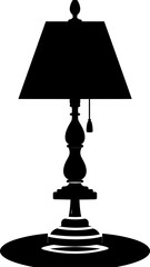 Silhouette of a decorative table lamp (2)