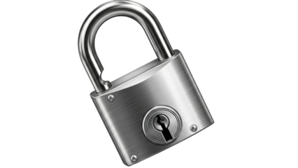 Shiny metal padlock offers robust security and protection for your valuable assets