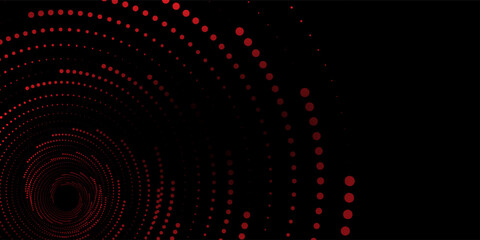 Modern abstract background. Spiral logo icon or design element. Black dots vector symbol simple