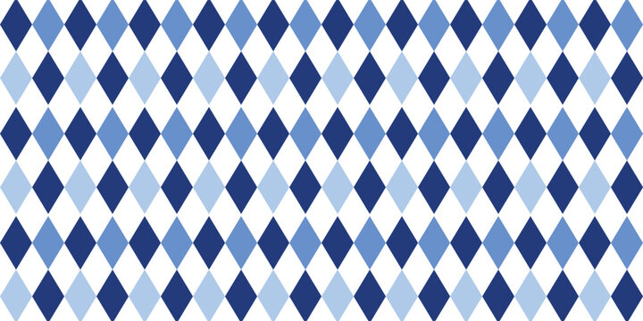 seamless geometric pattern, Seamless geometric diamond pattern in two tone blue. blue diamond checkerboard, chessboard seamless Repeat seamless pattern design for fabric printing or background
