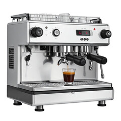 Espresso machine modern, transparent background