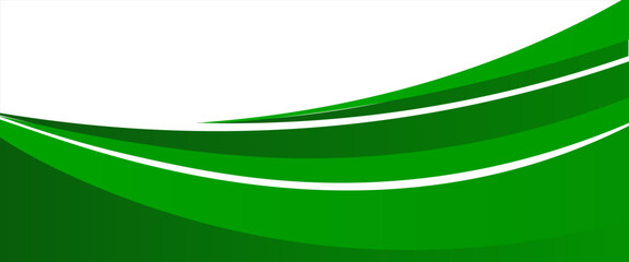 Abstract green wavy background. Graphic design banner pattern background template. dynamic curve shape design. vector illustration