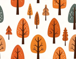 Autumn trees repeating pattern (1)