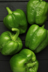 Macro Photo food vegetable green bell peppers.