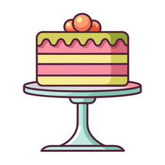 piece of cake with cherry