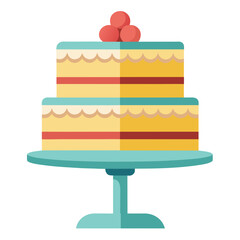 birthday cake with cherry