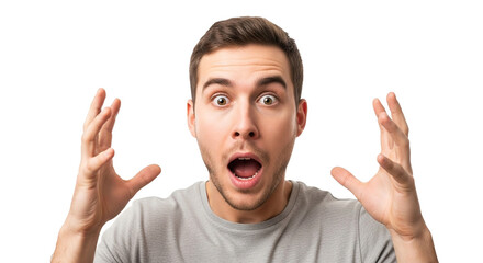 Surprised Man Facial Expression