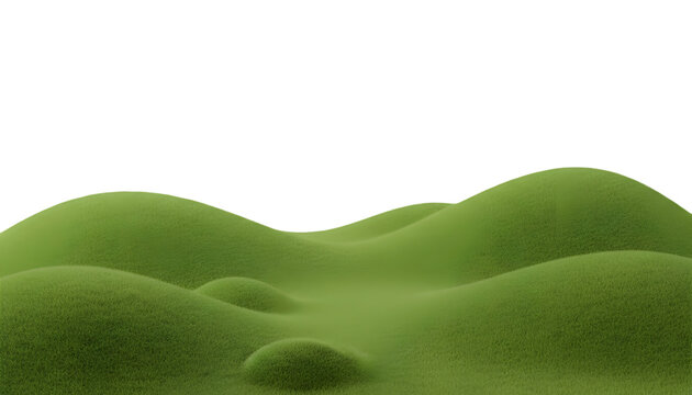 for illustration of green isolated grass transparent 3d backgroundgreen grassy cover banner poster design on hills 51865418 1