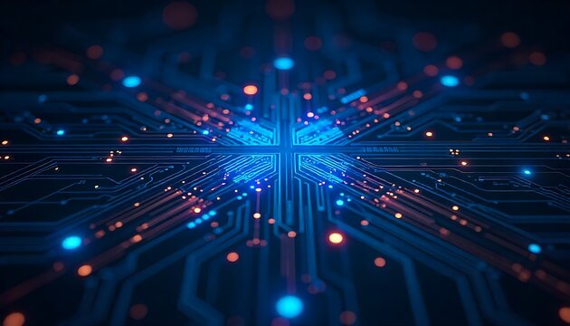 Digital Core Power &ndash; Futuristic Microchip & Circuit Design for Tech Innovation