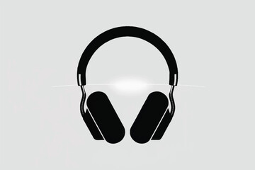 Headphones Silhouette Vector — High-Quality Black Icon
