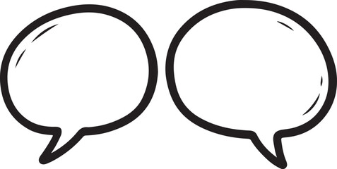 hand drawn speech bubble