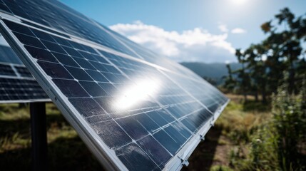 solar panel sunlight clean energy