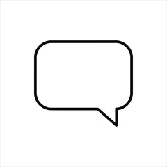 Minimalist Speech Bubble Icon