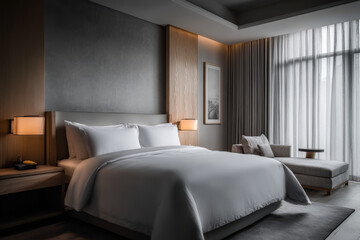 explosion of ultrabright fireworks illuminates minimalist city skyline at night creating stunning display of colors