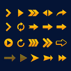 arrow icons set