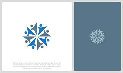 Fototapeta premium Human resources concept, target market and audience, focus group, public relations, vector icon - Vector