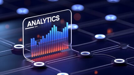 3D Rendering of Financial Data and Business Technology – Holographic Chart, Graph, and Report Representing Marketing Research, Strategy, Planning, and Accounting in a Futuristic Digital Concept.
