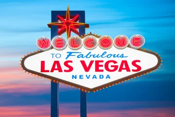 Fototapeten Las Vegas Welcome To Las Vegas Sign  © somchaij