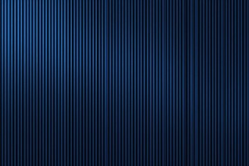 Deep indigo vertical stripes create a dramatic backdrop, evoking a sense of mystery and anticipation.