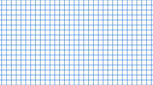 Blue square grid pattern background for graph paper design, mathematics, technical drawing, school project and digital template