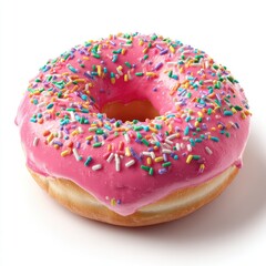 Pink glazed donut