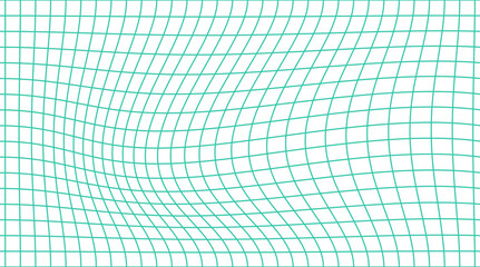 Abstract distorted grid wave pattern with warped geometric lines background for modern design, optical illusion texture, and creative digital art