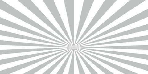 Vector sunray stripe background. Light sunburst glowing background. Sunburst pattern summer social banner. gray rays background texture & retro sunburst background. tripes sunburst rotating motion