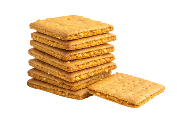 stack of golden honey graham crackers sweet treat