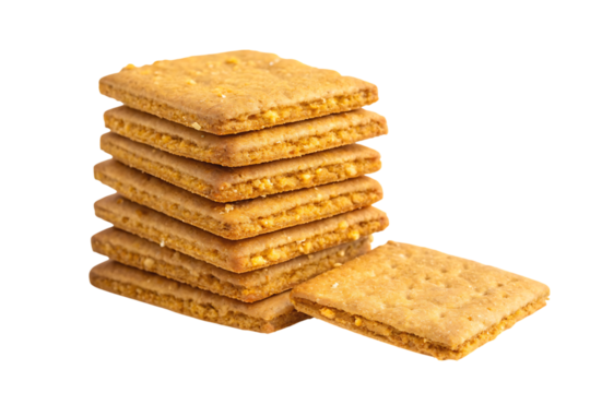 stack of golden honey graham crackers sweet treat
