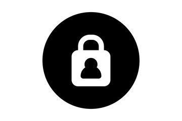 Security icon as antivirus protection - ideal for businesses and social networks information technology