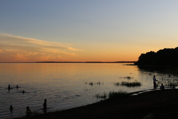 Por do Sol - Lago de Itaipu
