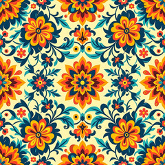 Obraz premium seamless pattern with flowers