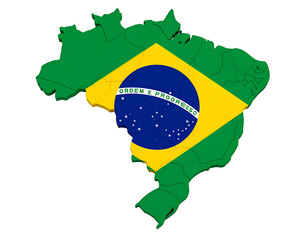 A colorful map of featuring the national flag's design with vibrant green, yellow, and blue colors.