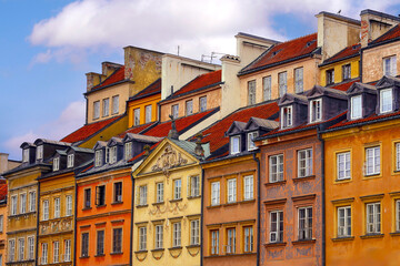 Altstadthäuser in Warschau Polen