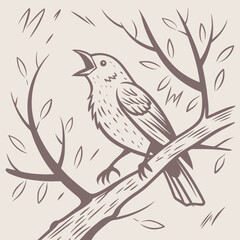 Abstract Vertical Scribble Grain Effect