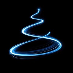 Simple flat Christmas tree light spiral effect.