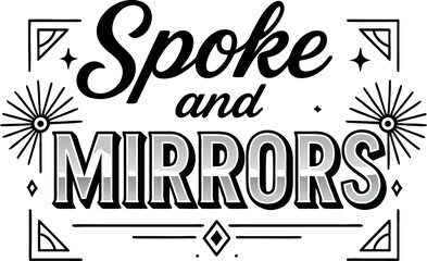 Spoke and Mirrors Vintage Typography Tee