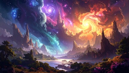 Celestial Vista of an Enchanting Realm
