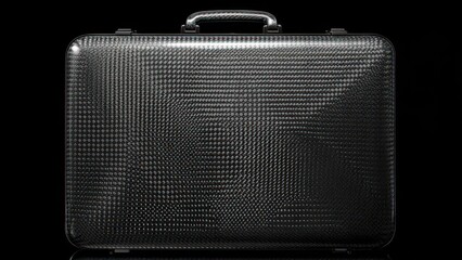 Naklejka premium Sleek, modern carbon fiber briefcase exudes professional sophistication and cutting-edge style for the discerning business traveler.