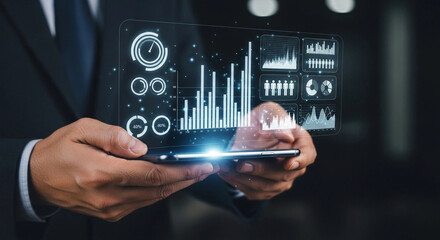 Business Data Analysis on Mobile Phone - Charts and Graphs