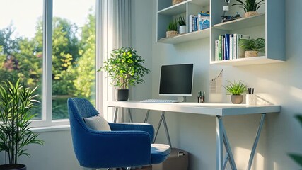 Modern workspace interior