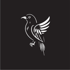 Fototapeta premium Elegant Bird Icon Design A Simple and Symbolic Vector Illustration