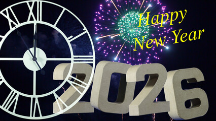 Midnight Sky Fireworks Clock Celebration

Ringing in the new year with explosive joy.
