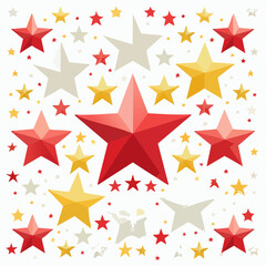 Obraz premium Hintergrund bunte Sterne