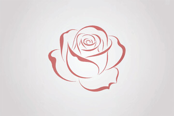 Rose Flower Silhouette Vector — High-Quality Black Icon
