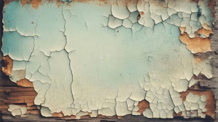 Rustic weathered teal paint peeling off aged wood texture creating a distressed and vintage backdrop perfect for creative projects